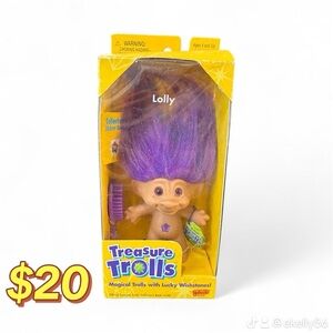 Trolls Doll with Purple Hair and Accessories